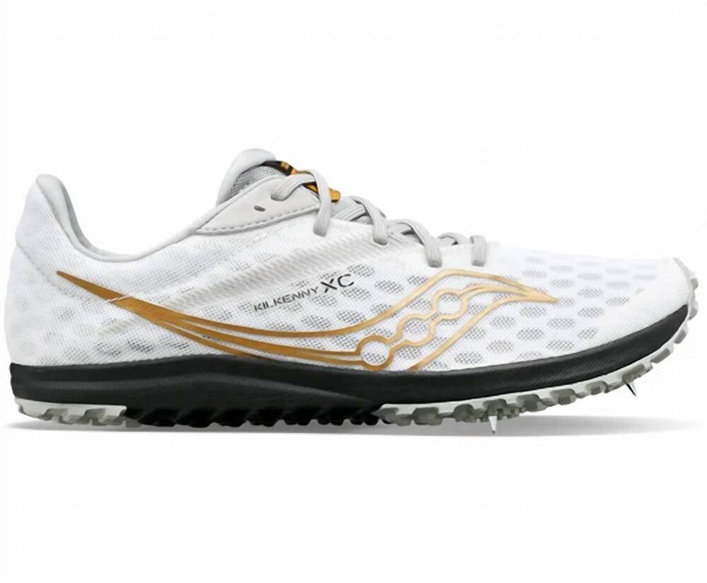 NEW SAUCONY women's kilkenny xc 9 cross-country racing shoe in white